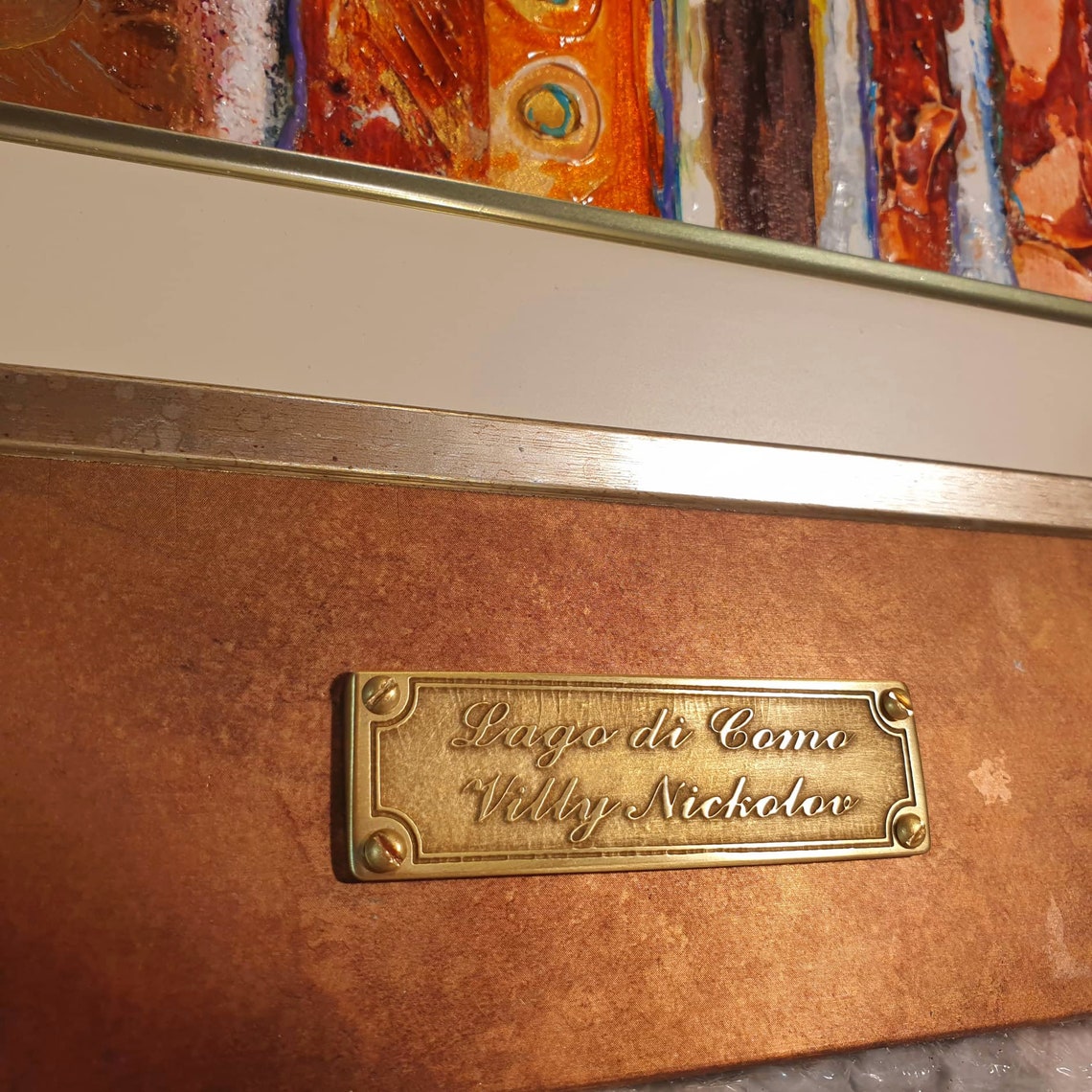 Bench Name Plate Painting Frame Nameplate Brass Plaque - Etsy