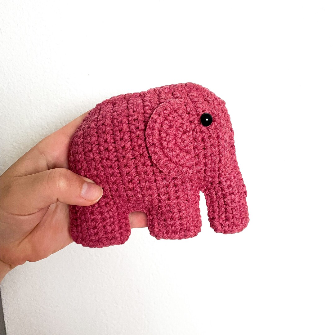 Crocheted Cuddly Toy Elephant Crochet Elephant Etsy