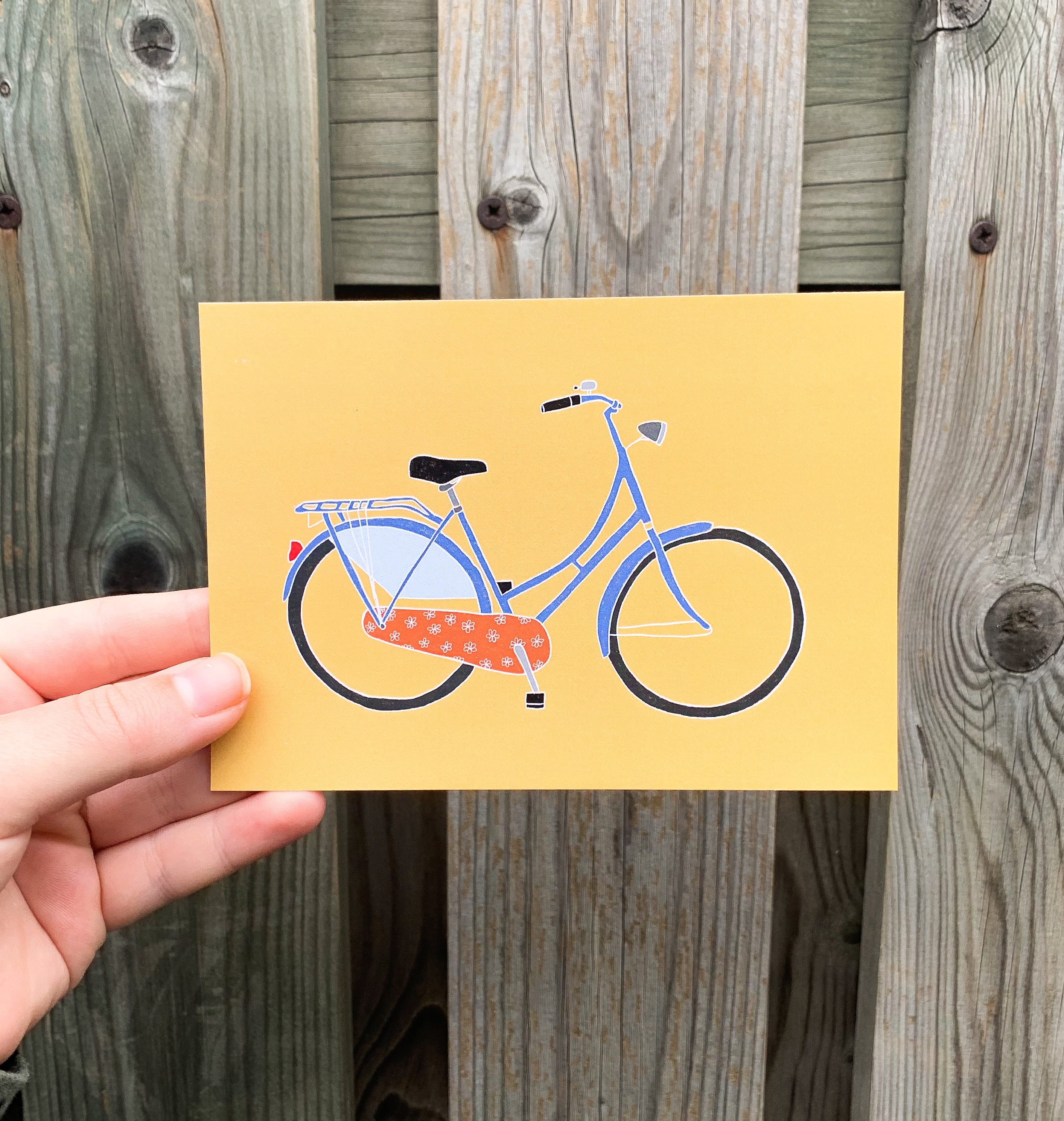 postkarte fahrrad