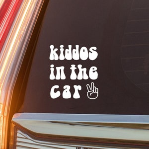 Kiddos in the Car Decal, Baby on Board Sticker, Kids on Board Decal, New Mom Gift, Children on Board