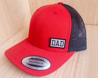 Dad Hat, Personalized Leather Patch Hat, Fathers Day Gifts, Birthday Gift for Dad, Christmas Gift for Dad, Leatherette Patch, Custom Gifts