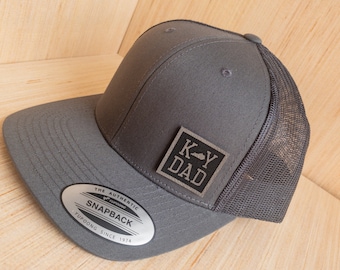 Kentucky Dad Hat, Leather Patch Hat, Fathers Day Gifts, Birthday Gift for Dad, Christmas Gift for Dad, Leatherette Patch