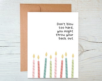 Funny Birthday Card, Funny Bday Card for Friend, Funny bday card, 30th birthday card, Birthday card for Friend, Getting Old Card