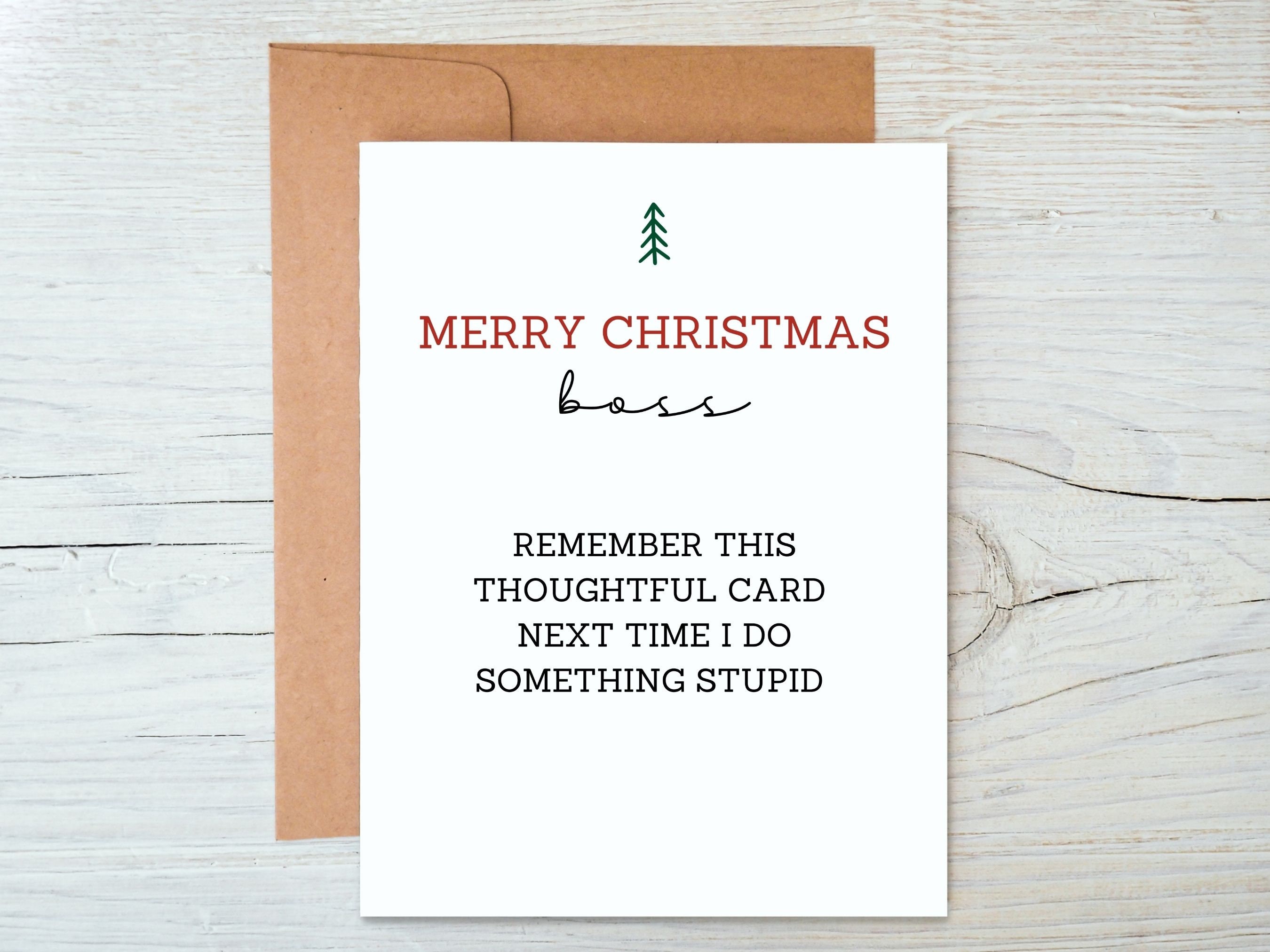 Christmas Card for Boss Christmas Gift for Boss Office - Etsy Christmas Card for Boss Christmas Gift for Boss Office - Etsy