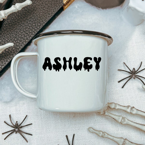 Halloween Custom Name Decal, Spooky Name Sticker, Personalized Name Decal, Halloween Decal, Halloween Stickers, Spooky Decal