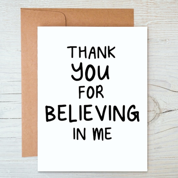 Thank You Card, Gratitude Card, Thankful Card, Gift for Mentor, Gift for Teacher, Thank You Card for Teacher, Thank You Card for Mentor