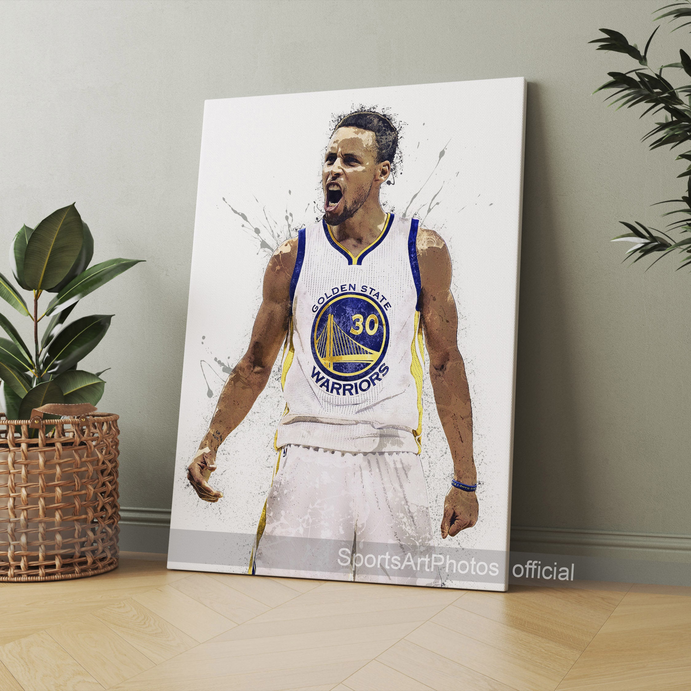 Golden State Warriors Poster Home Decor Stephen Curry Wall Art Hanging  Picture Print Bedroom Decorative Painting Top Posters for Basketball Fans