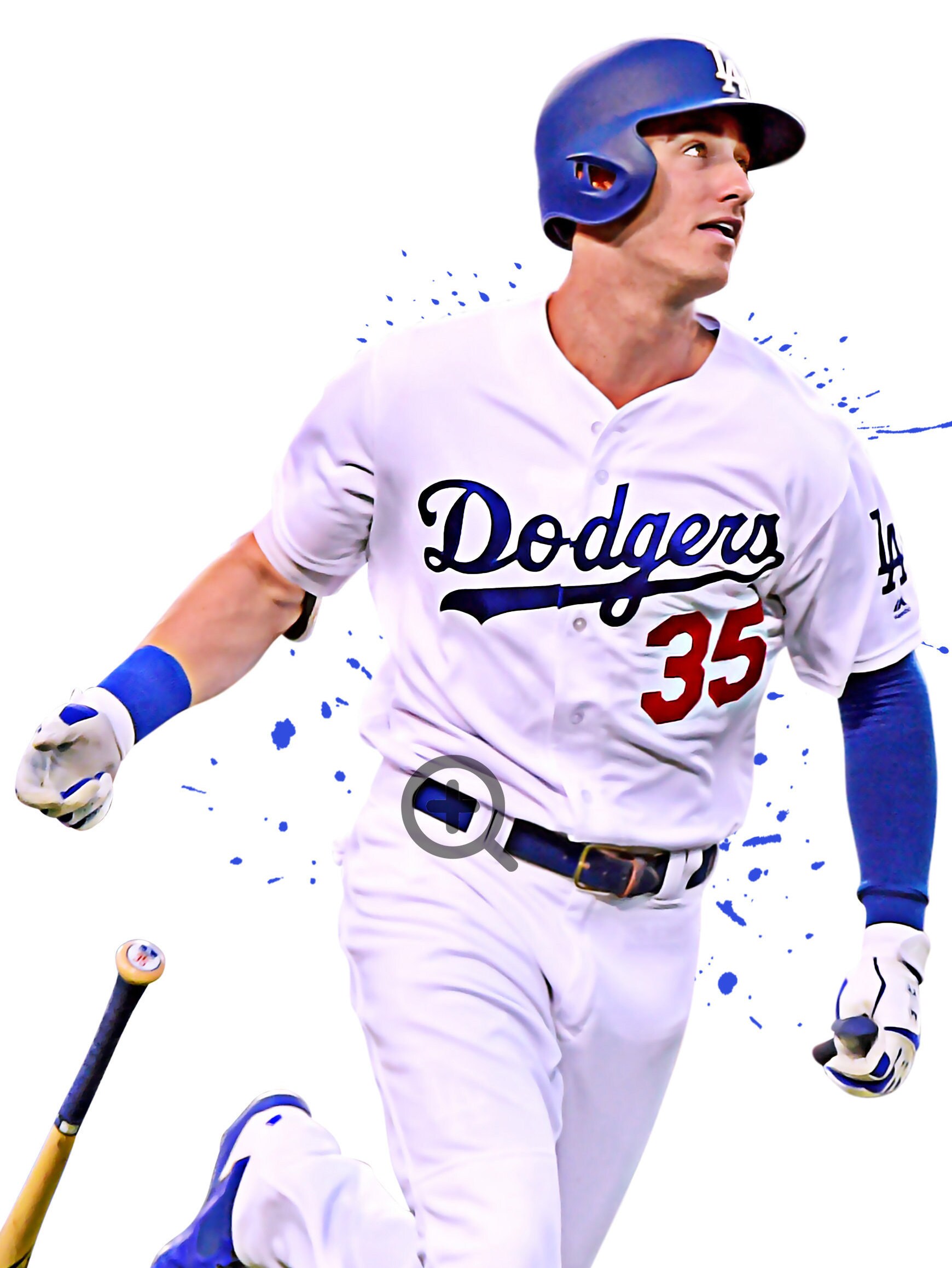 Cody Bellinger Printable Poster Los Angeles Dodgers Wall Etsy