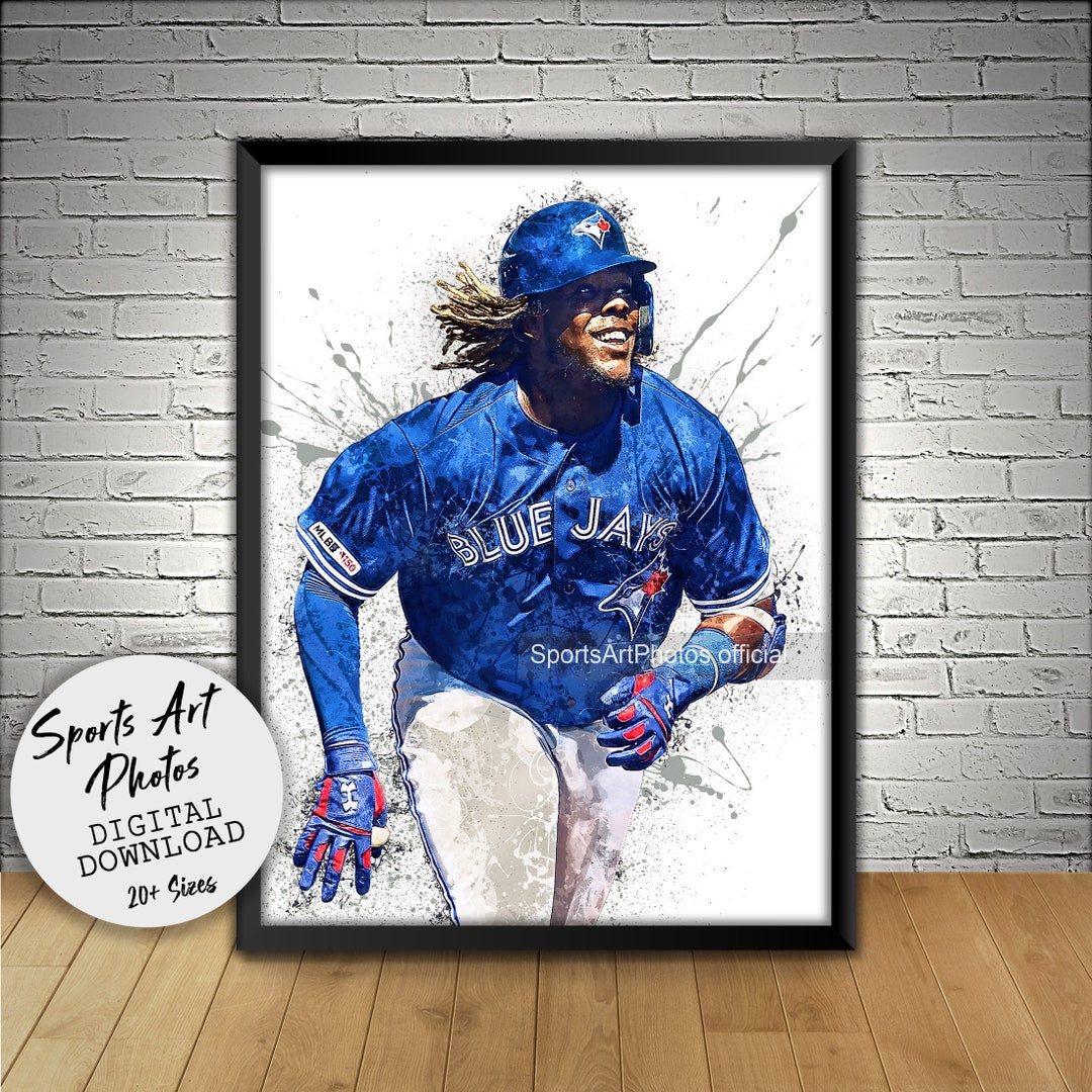 Vladimir Guerrero Jr Poster Toronto Blue Jays Wall Art Etsy