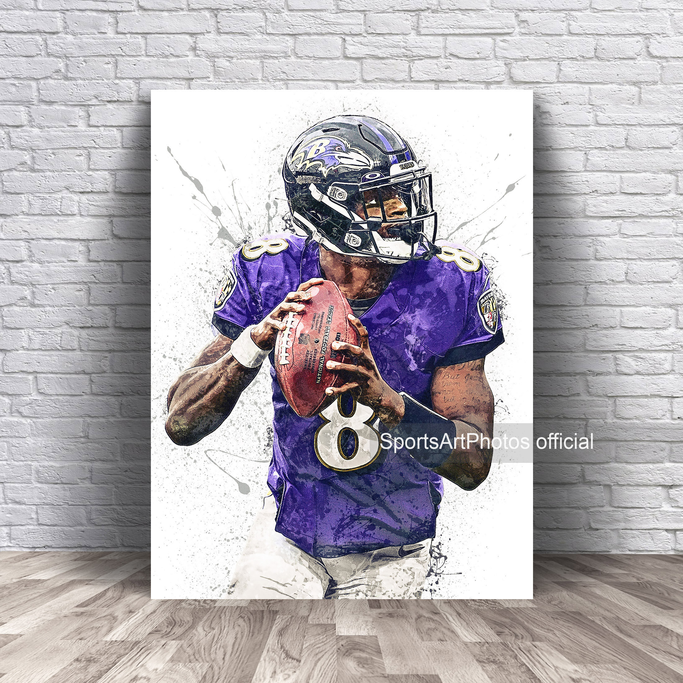 NFL Baltimore Ravens - Drip Helmet 20 Poster
