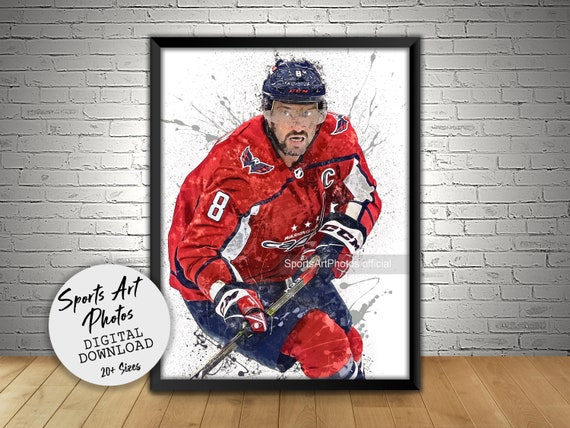 Alexander Ovechkin Washington Capitals signed 1/1 Hand Painted