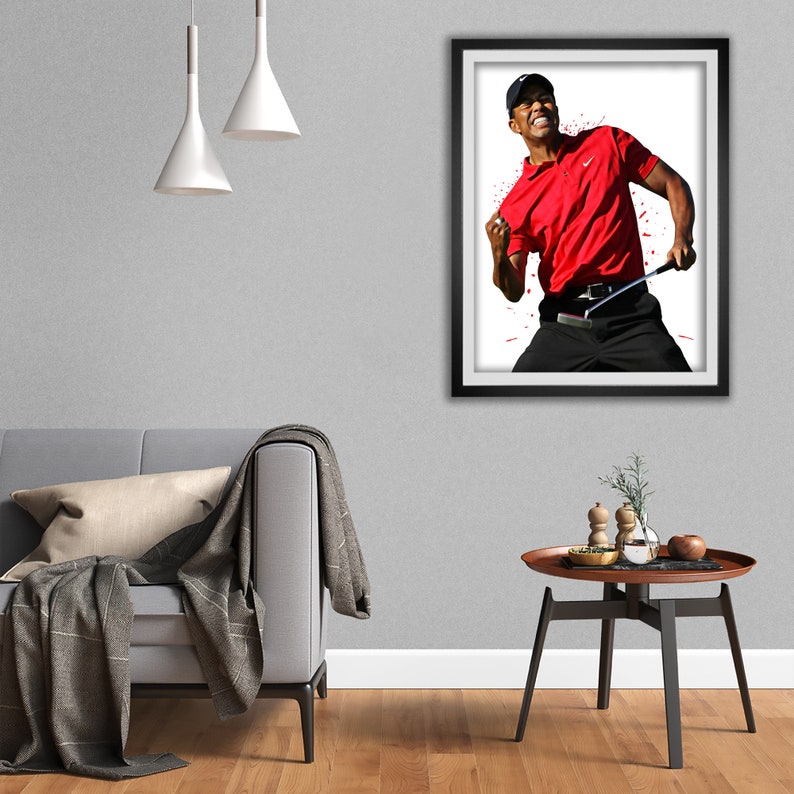 Tiger Woods Poster Wall Art Printable Digital Download Man Etsy Australia