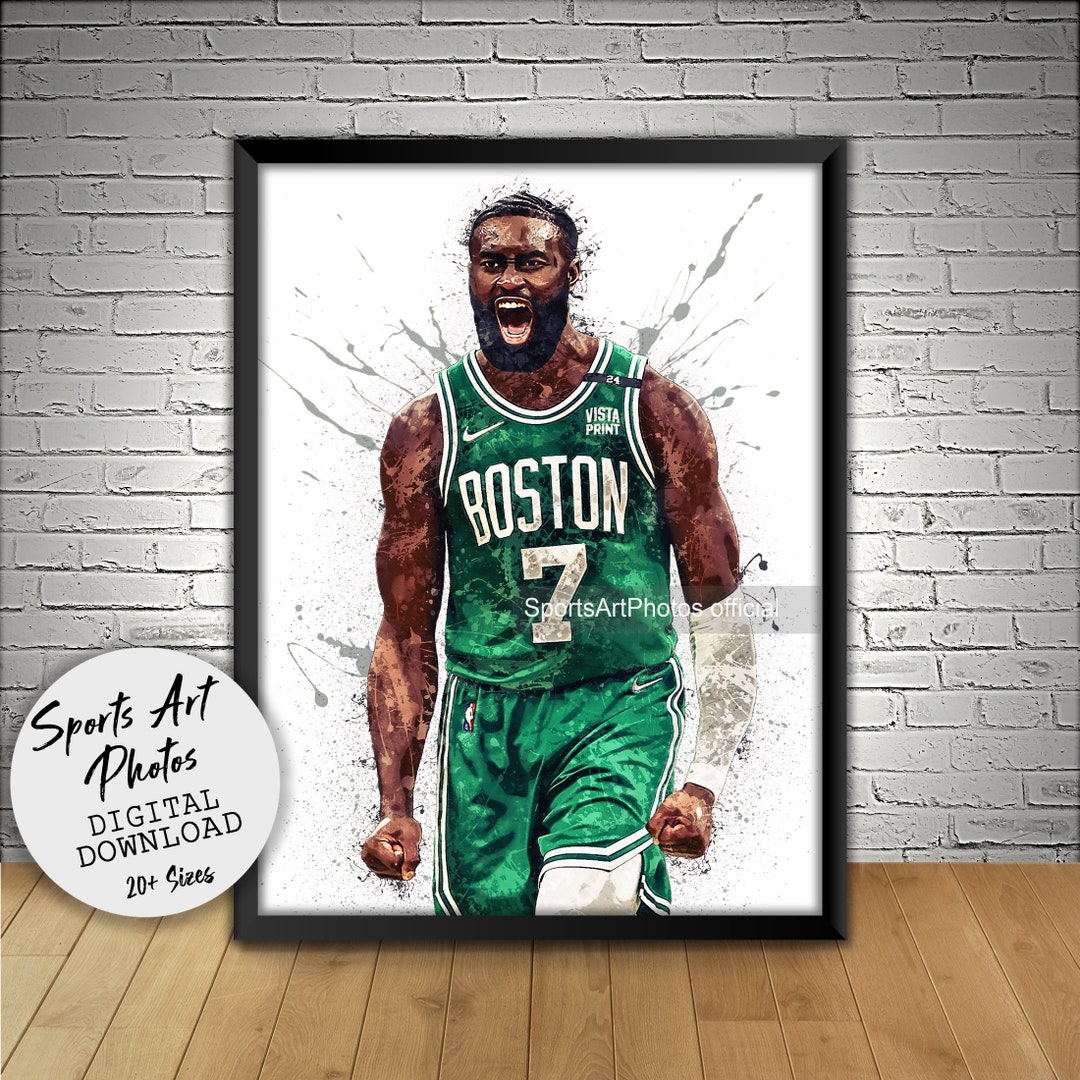 Jaylen Brown Poster, Boston Celtics, Wall Art Printable, Kids Decor Jaylen Brown Poster, Boston Celtics, Wall Art Printable, Kids Decor