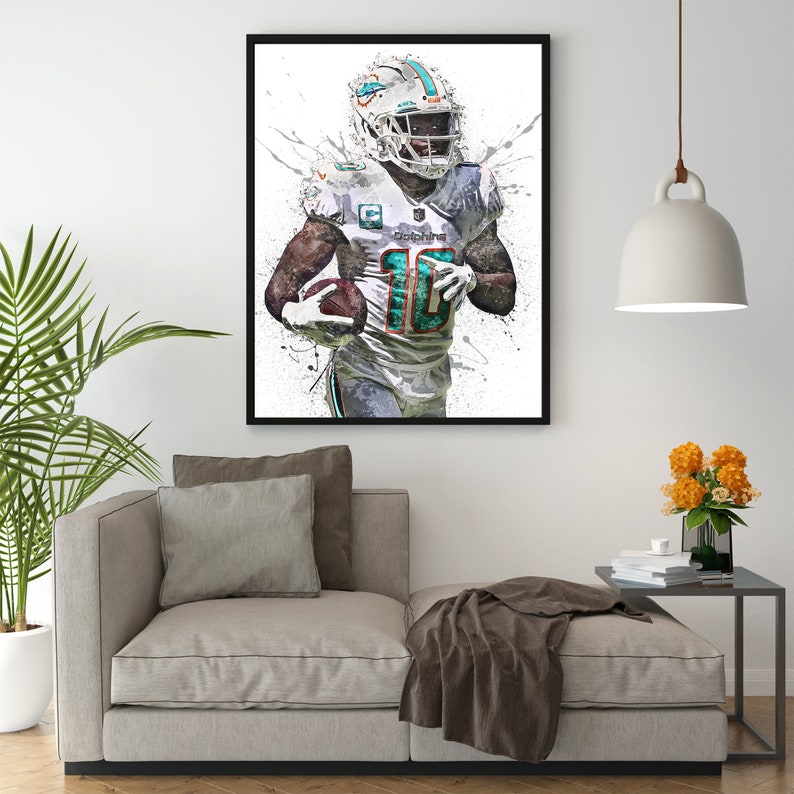 Tyreek Hill Poster Miami Dolphins Wall Art Printable Kids - Etsy