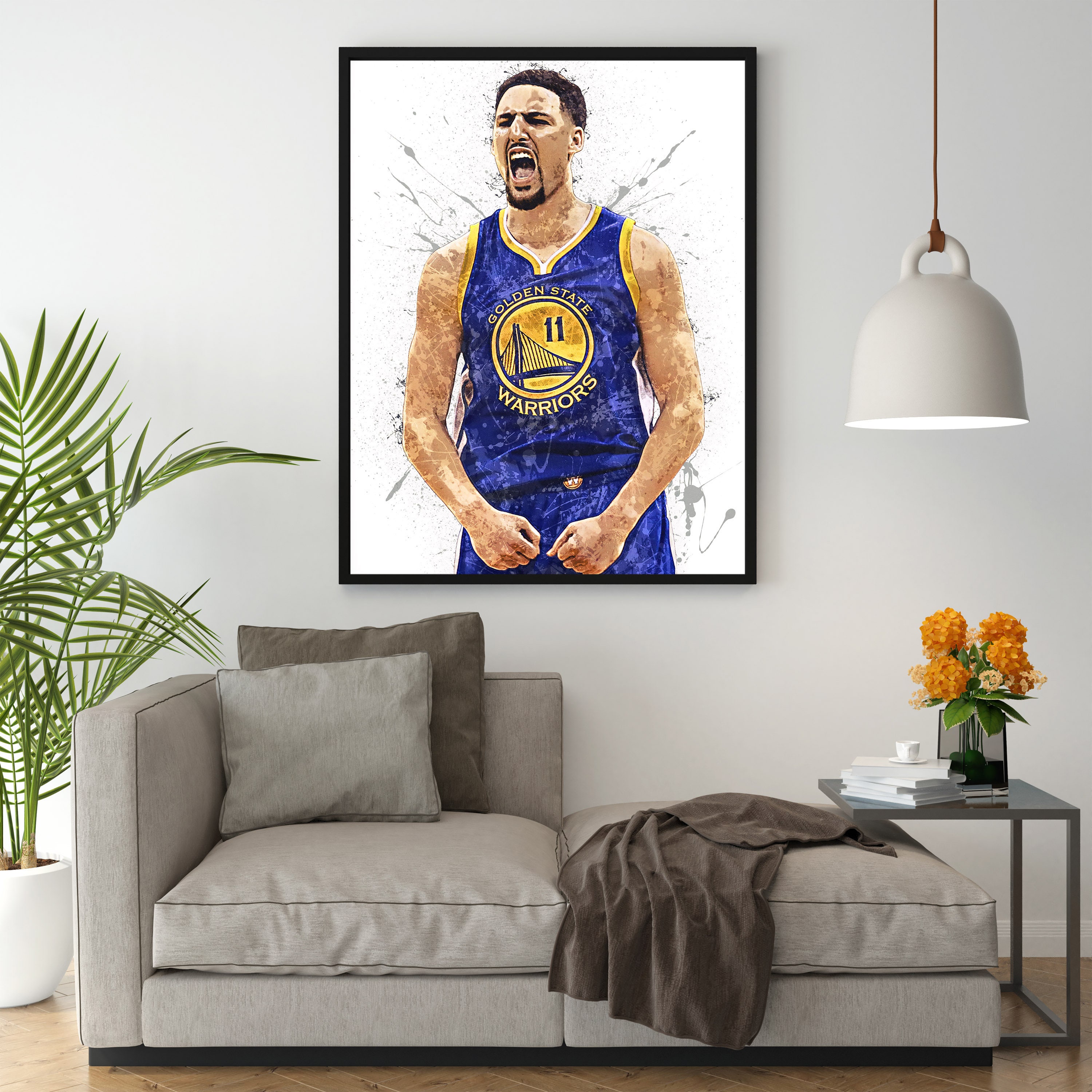Klay Thompson Golden State Warriors Wall Art Printable Kids Etsy