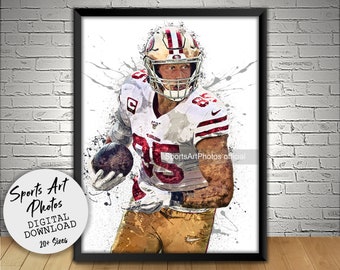 George Kittle Poster San Francisco 49ers Wall Art Printable - Etsy Sweden