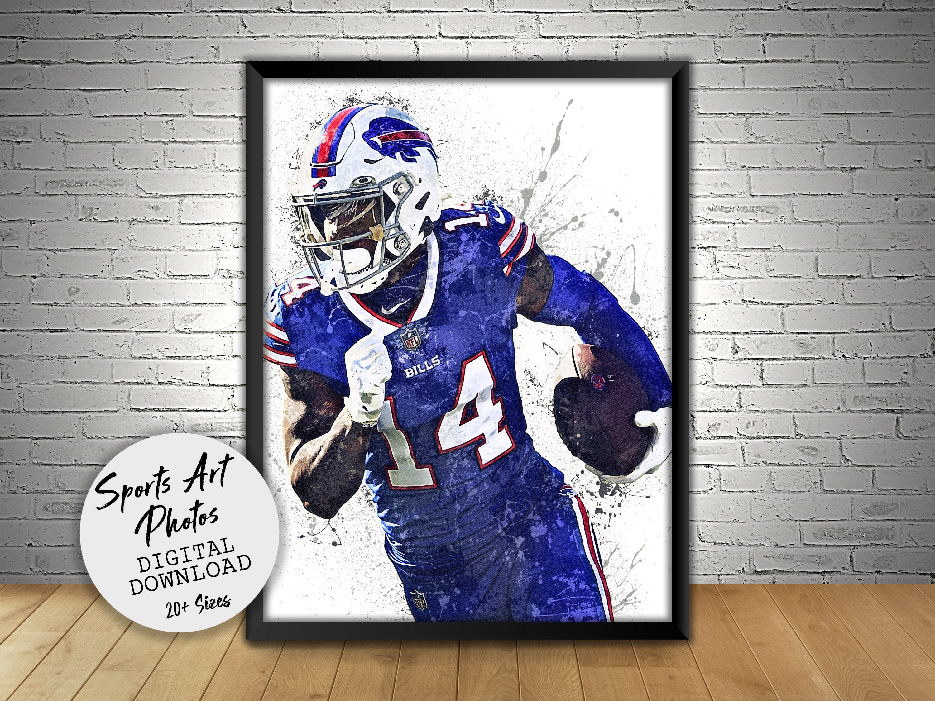 Stefon Diggs Poster Buffalo Bills Wall Art Printable Kids | Etsy