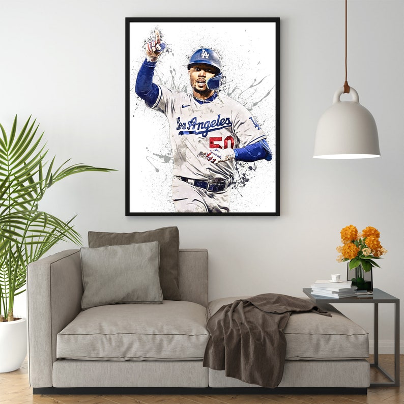 Mookie Betts Poster Los Angeles Dodgers Wall Art Printable Etsy