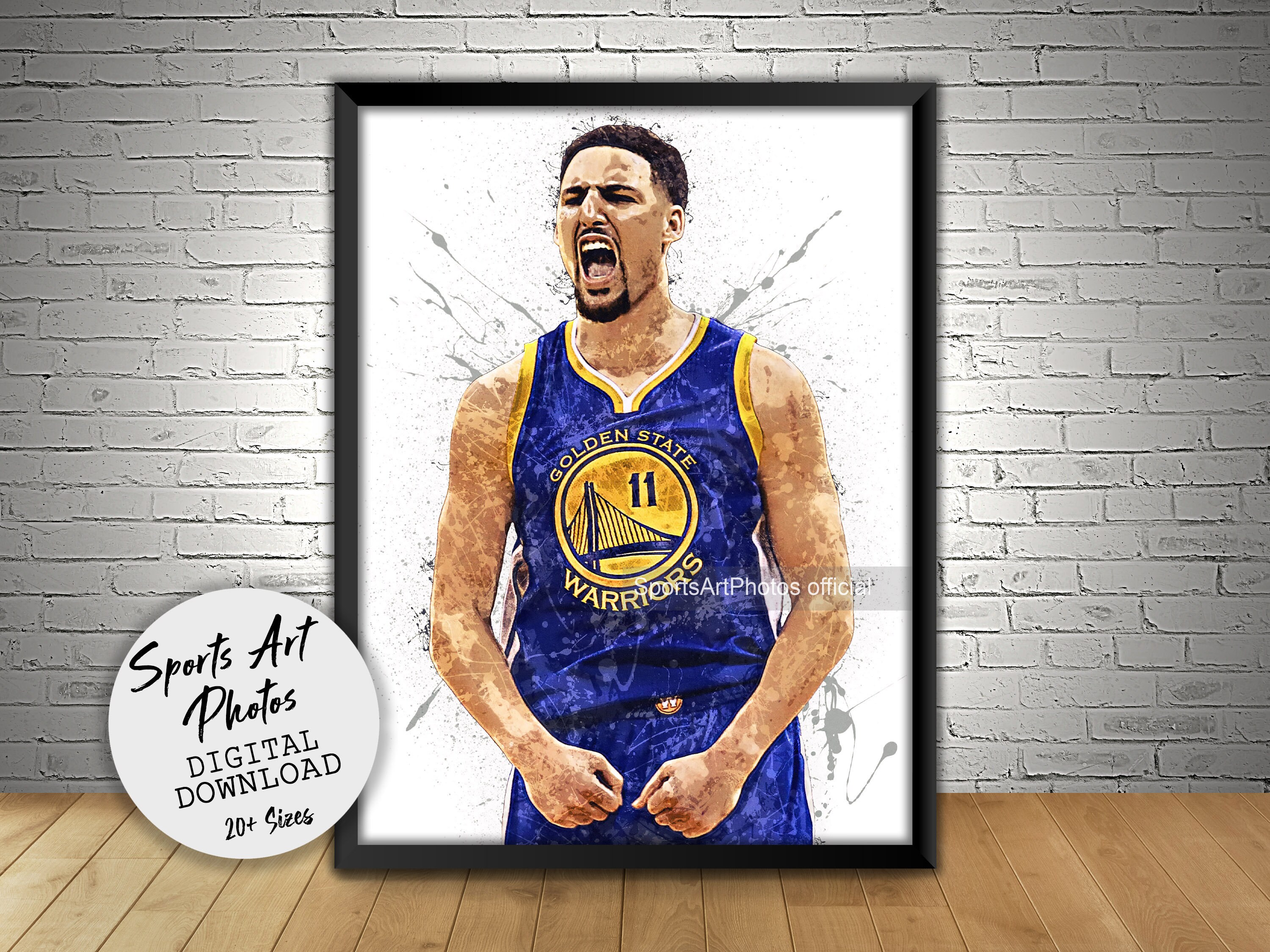 Klay Thompson Golden State Warriors Wall Art Printable Kids Etsy