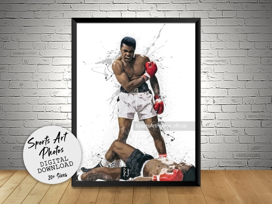 Muhammad Ali Poster, Printable Wall Art, Boxing Legend, Digital ...