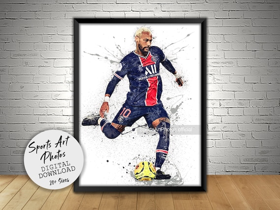 Neymar Jr Poster, PSG, Paris Saint-germain, Wall Art Printable, Soccer  Poster, Digital Download, Kids Decor, Man Cave, Gift, Sports Art -   Norway