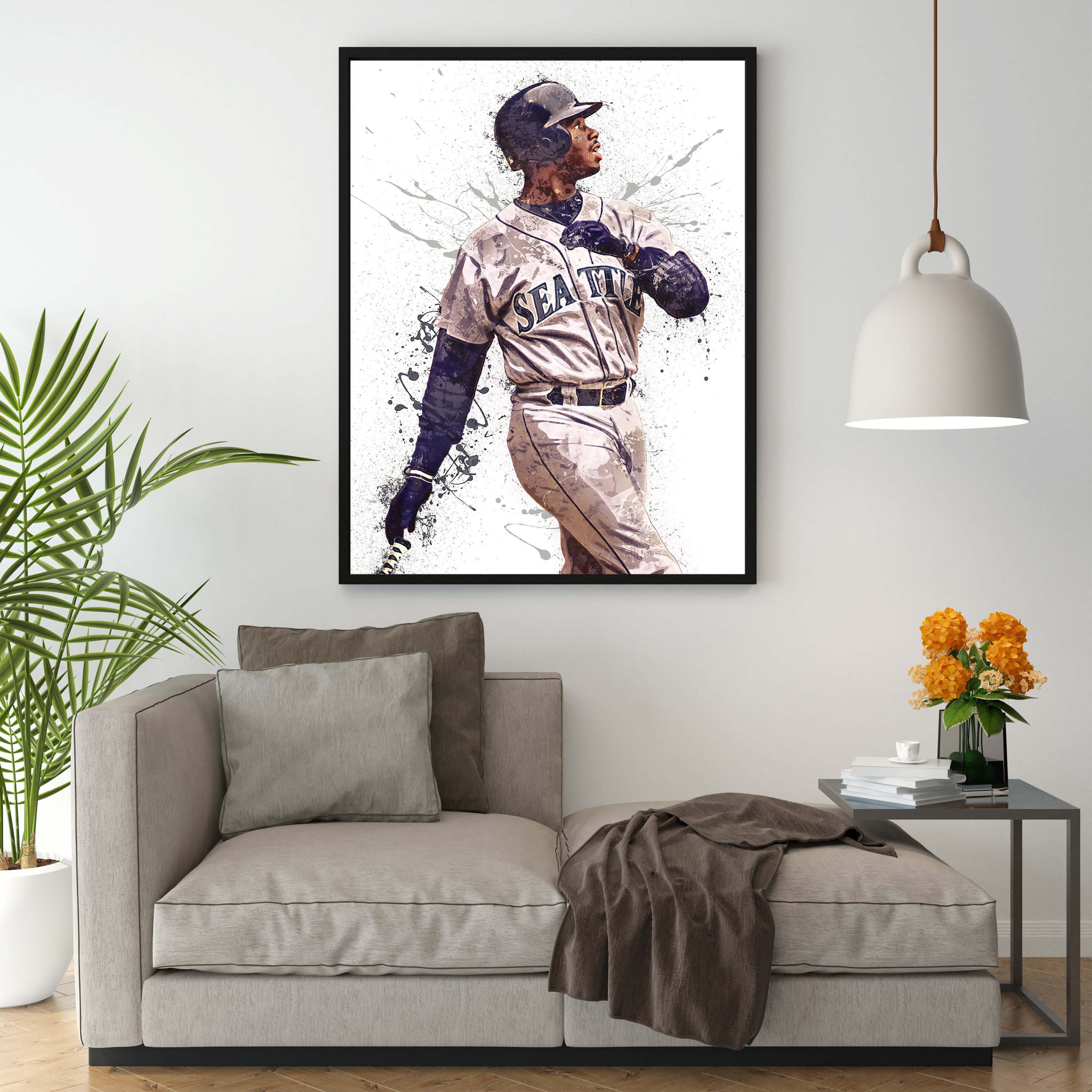 Ken Griffey Jr Poster Seattle Mariners Wall Art Printable Etsy
