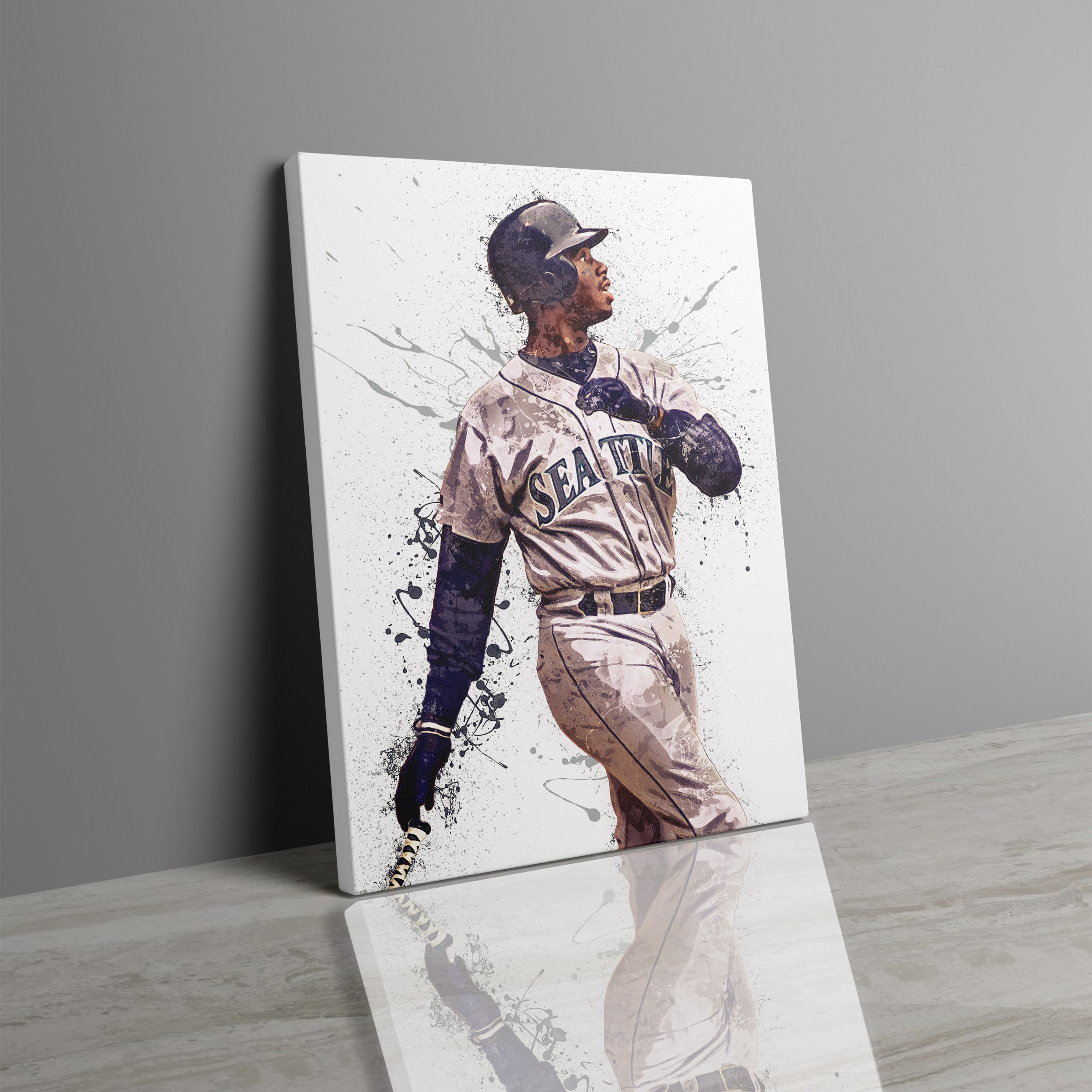 Ken Griffey Jr Poster Seattle Mariners Wall Art Printable Etsy
