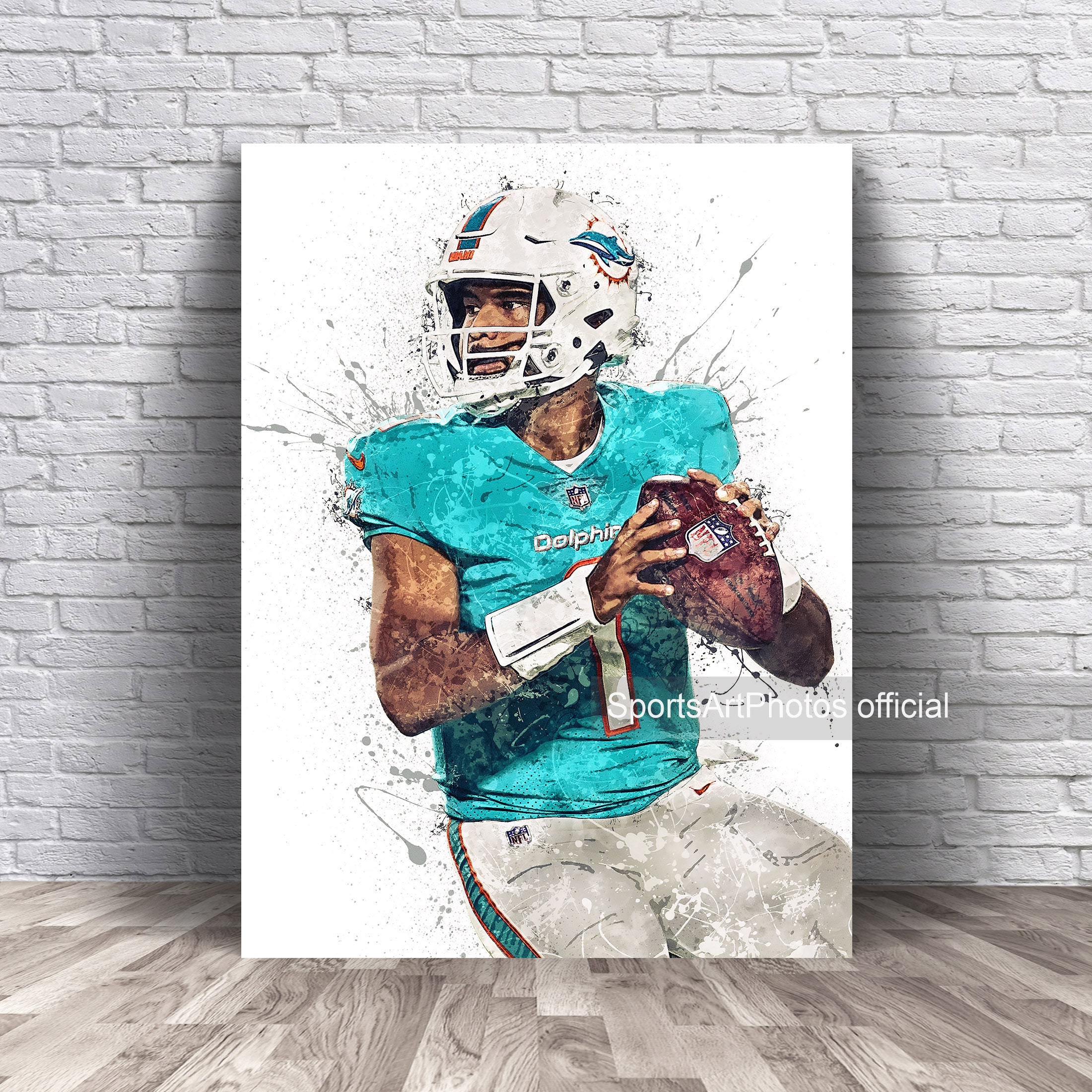 Discover Tua Tagovailoa Poster, Miami Dolphins
