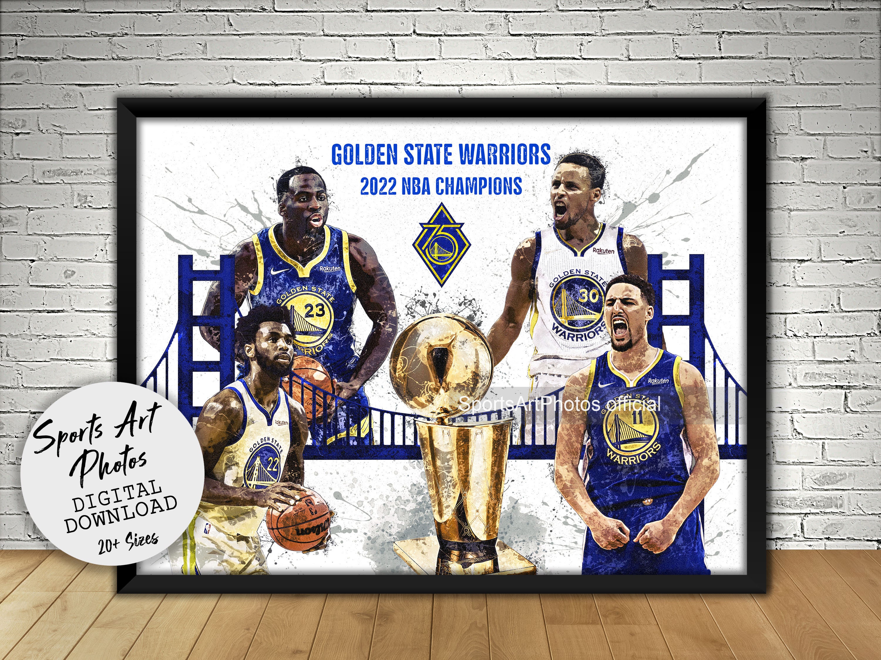 Golden State Warriors Poster 2022 World Champions Wall Art Etsy