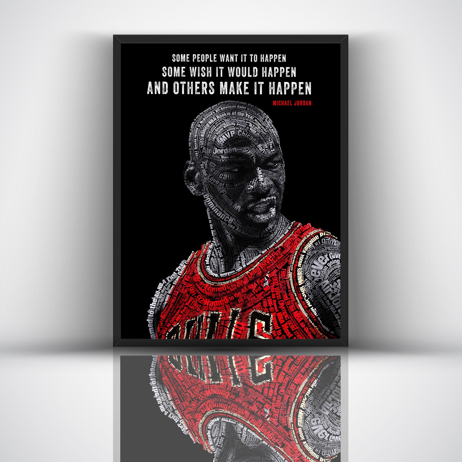 michael jordan motivational poster printable quote etsy