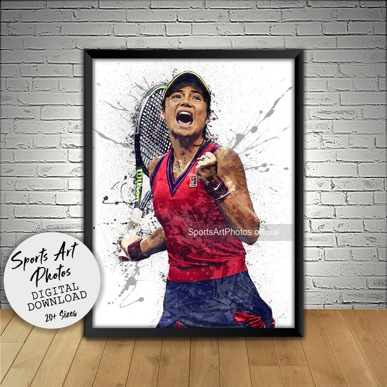 Emma Raducanu Poster Wall Art Printable Digital Download - Etsy