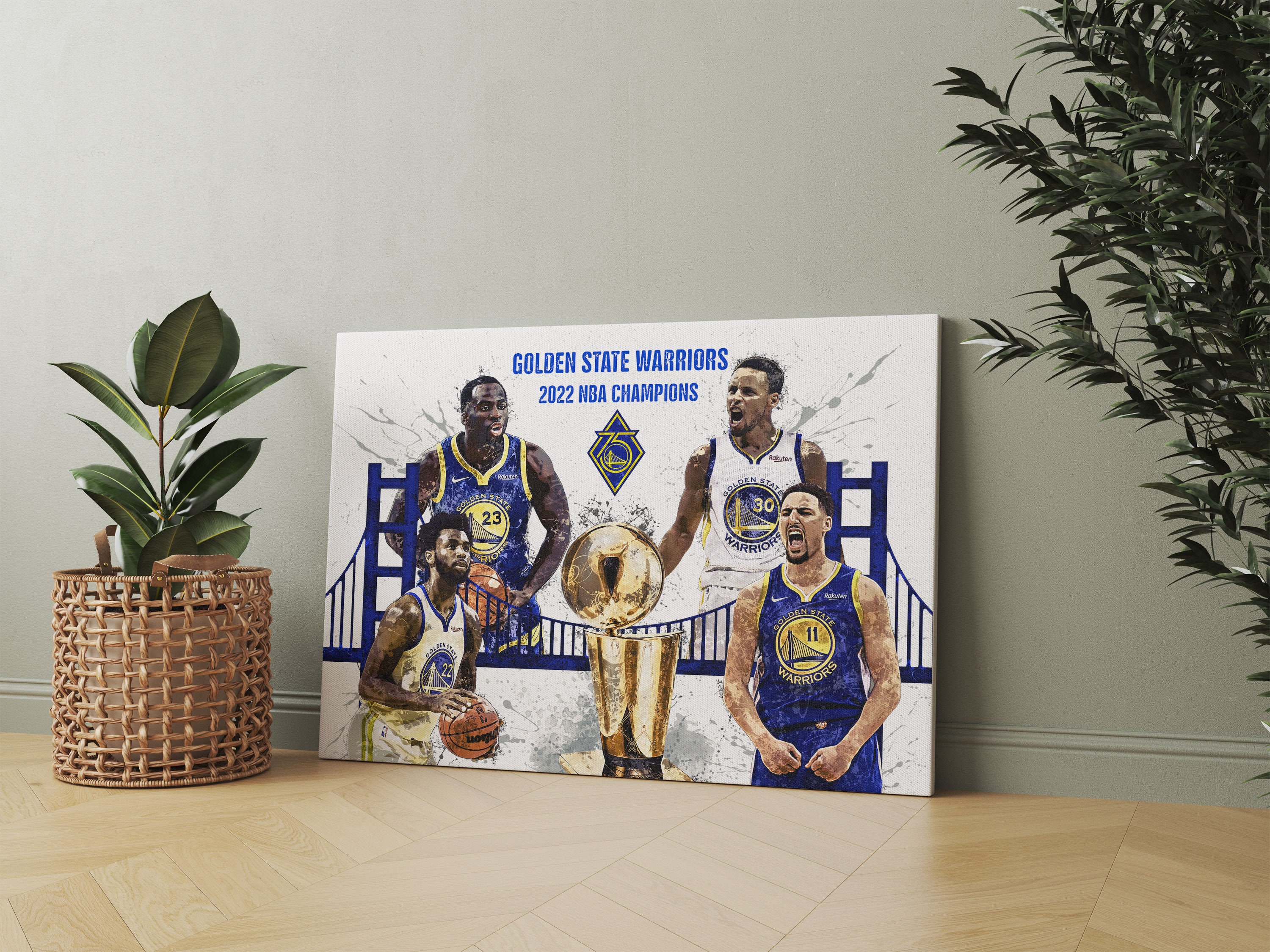 Golden State Warriors Win Western Conference Champs Poster Canvas