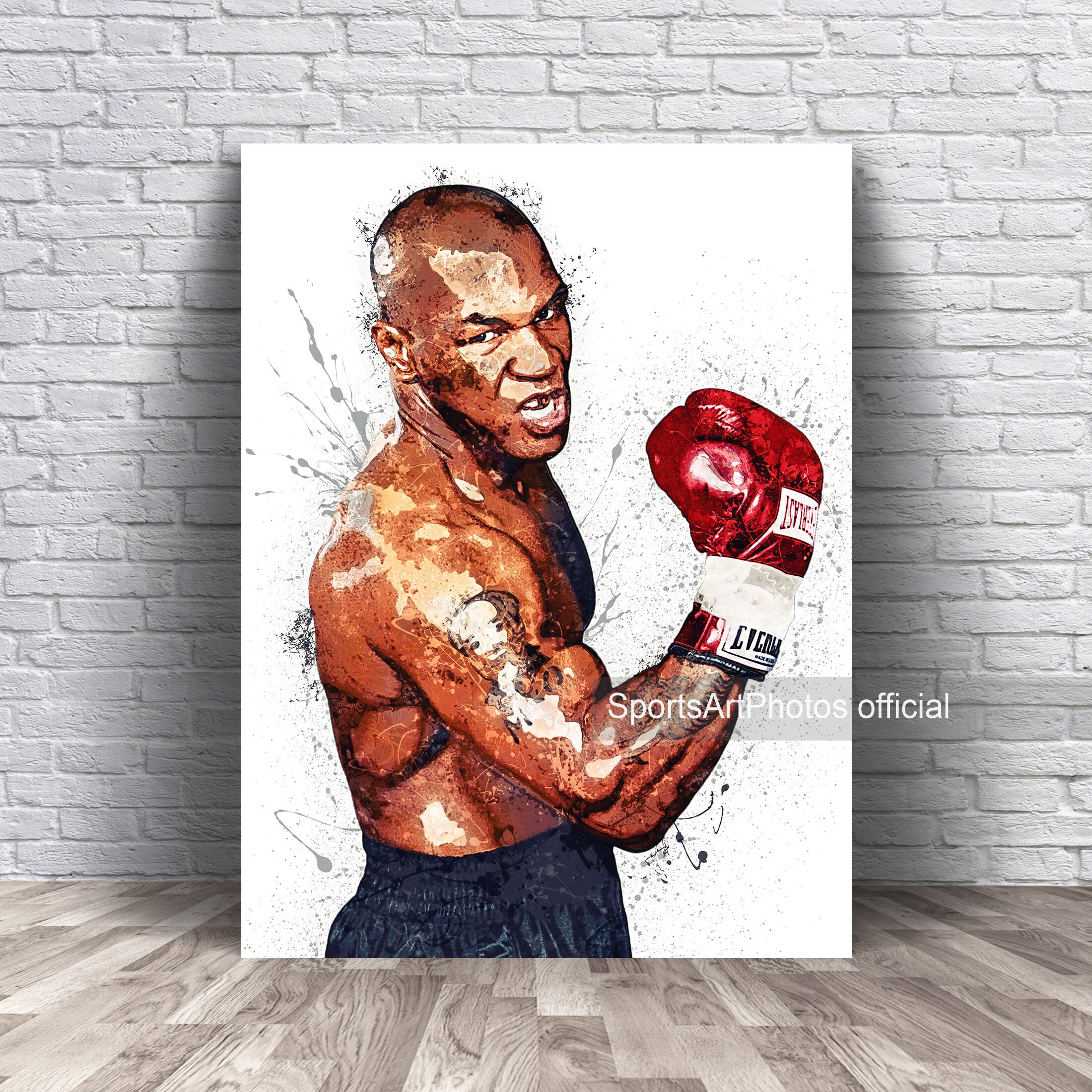 Mike Tyson Poster Boxing Heavyweight Champion Canvas Wrap image picture