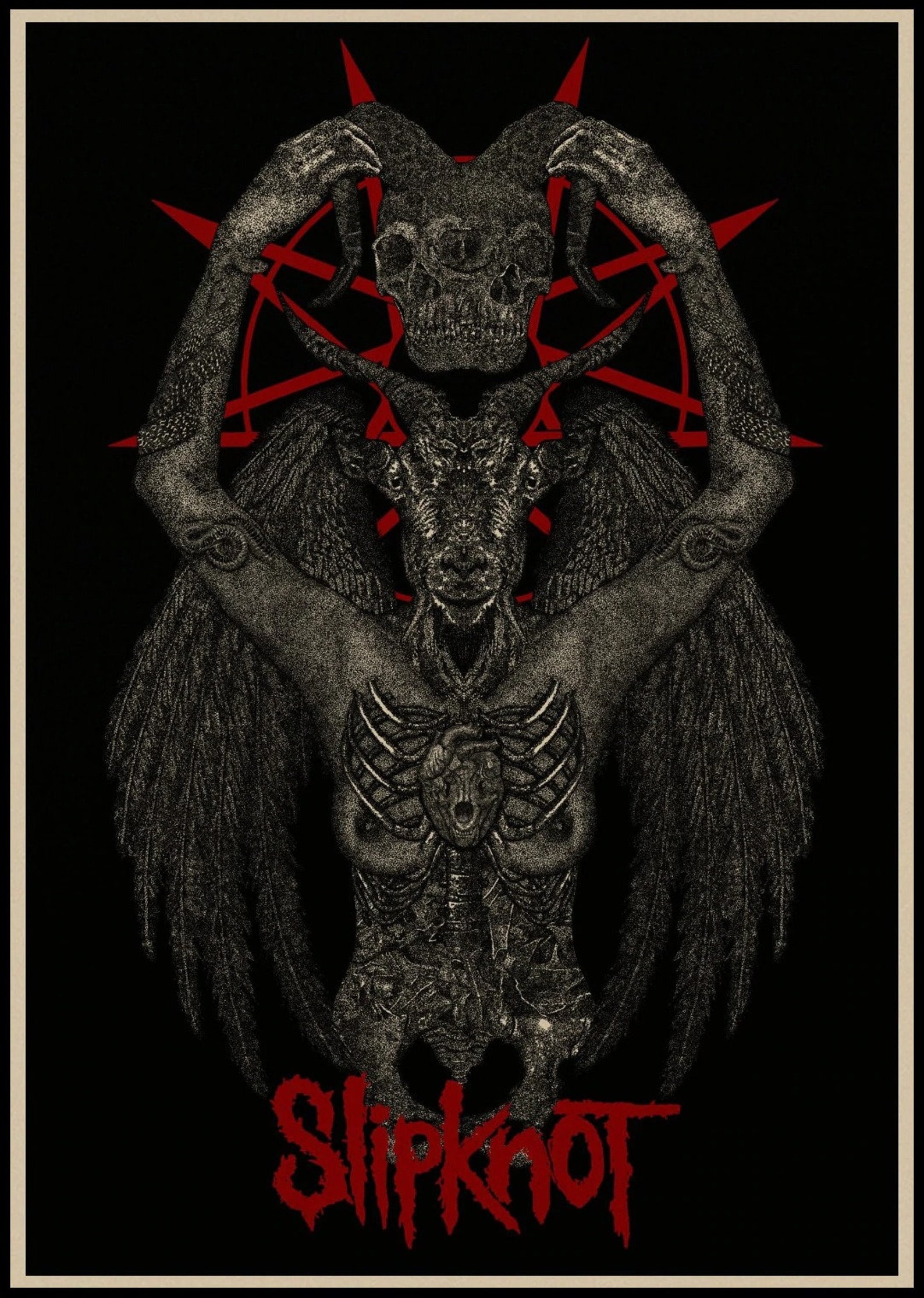 Slipknot Heavy Metal poster ROCK BAND Kraft paper Posters bar Etsy