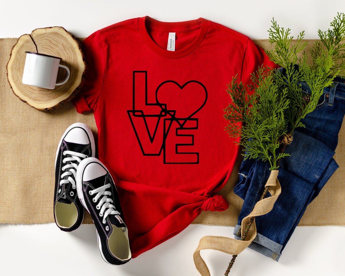 Valentines Day Shirt Love T-shirt Valentines Arrow Shirt | Etsy