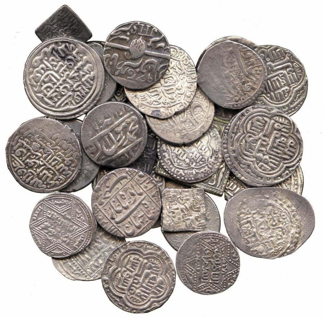 Ottoman Empire Silver Akce Coin: 15th Century Islamic Coin (9/14mm) - Etsy