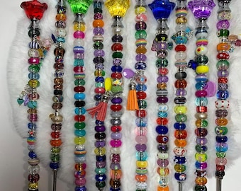 Beaded Plant Stake, Planter Jewelry