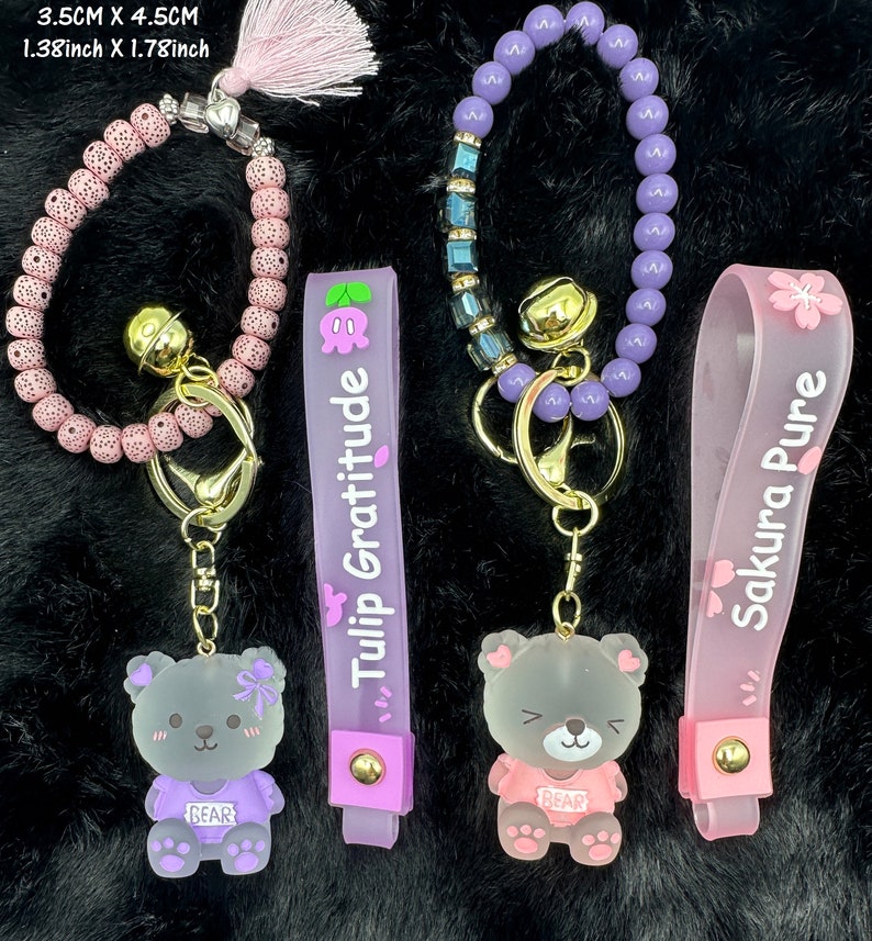 NEW Teddy Bear Bag Charms, Keychains, Fobs image 1