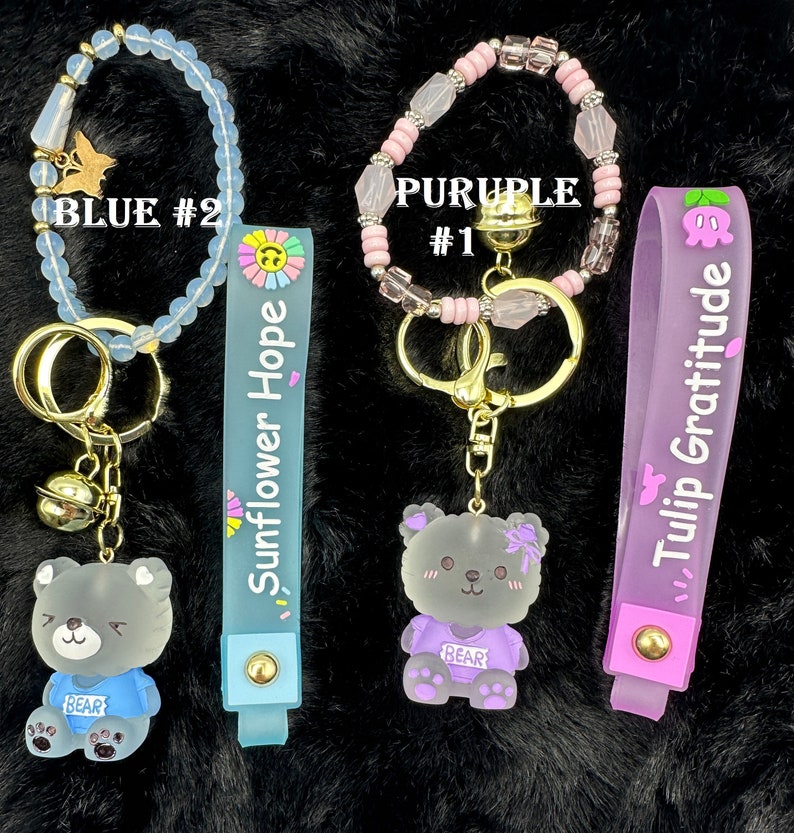 NEW Teddy Bear Bag Charms, Keychains, Fobs image 2