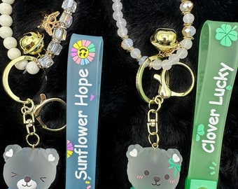 NEW!!  Teddy Bear Bag Charms, Keychains, Fobs