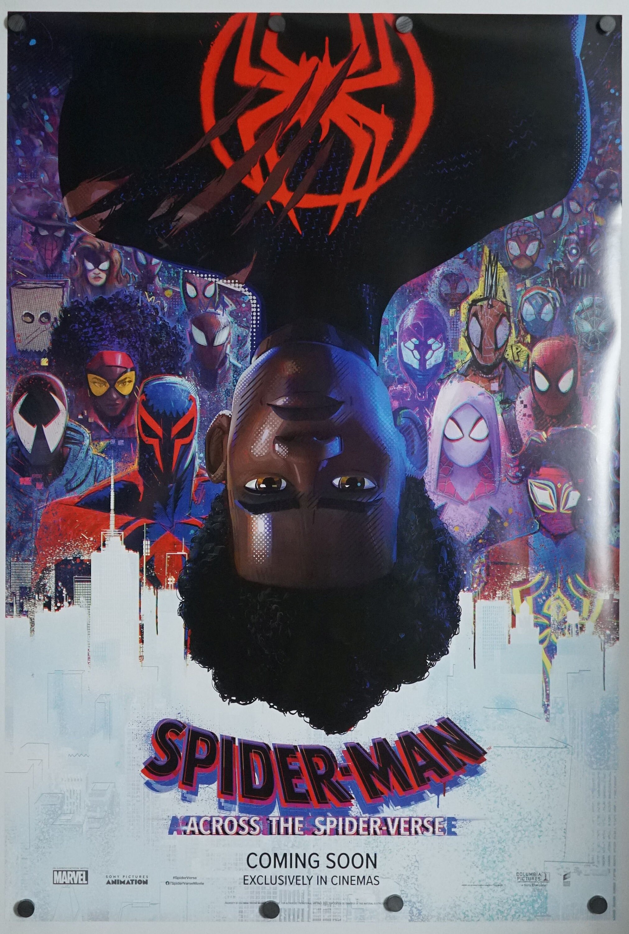 Spider man Across The Spider verse Original Theatrical Movie Poster 