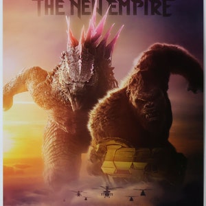 Godzilla x Kong The New Empire - theatrical style movie poster 2 Sided 27x40 Final - FREE SHIPPING