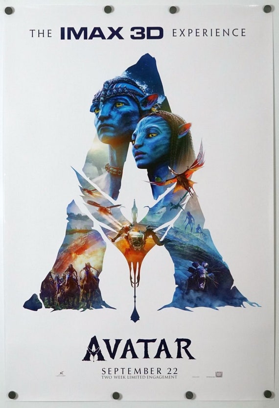 Avatar 2 Sided Movie Poster 27x40 INTL Theatrical Rerelease Etsy
