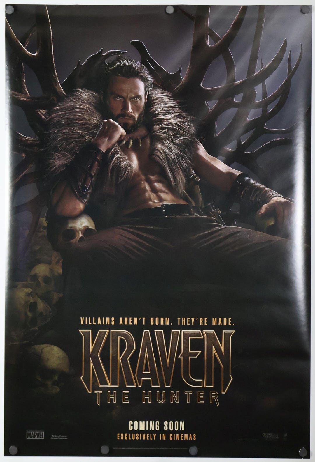 Kraven the Hunter Original Theatrical Movie Poster 27x40 2024 Advance