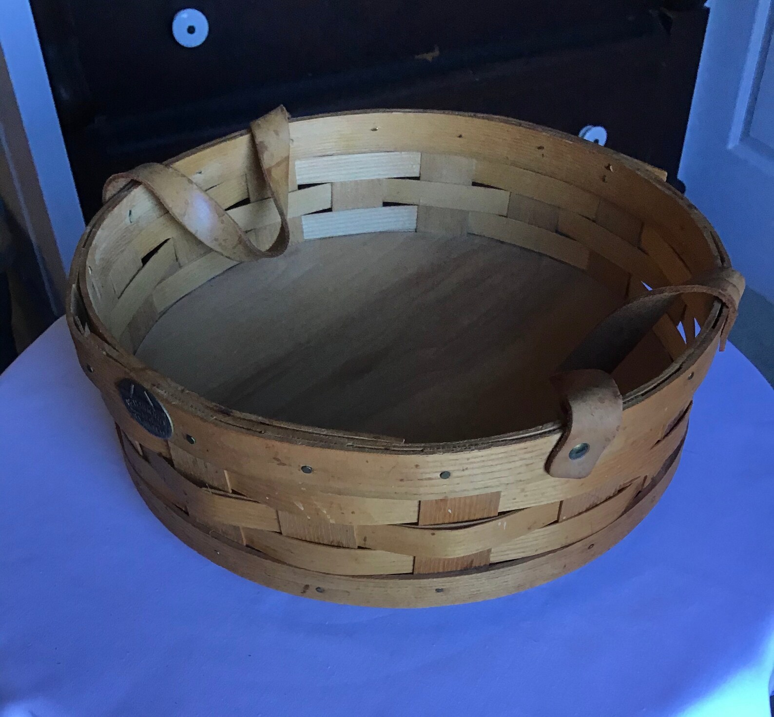 Peterboro company round Lazy Susan revolving basket Etsy