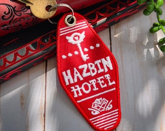 Hazbin Hotel Motel Embroidered Keychain