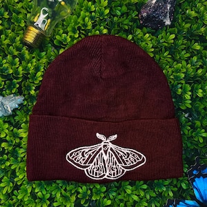 Celestial Moth Beanie | Moon Moth Beanie