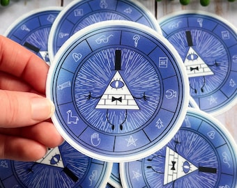 Bill Cipher Wheel Matte Vinyl Sticker
