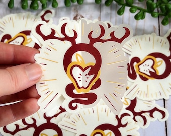 Radioapple Symbol Transparent Vinyl Sticker