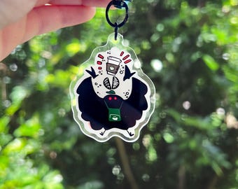 Barista Mothman Acrylic Keychain